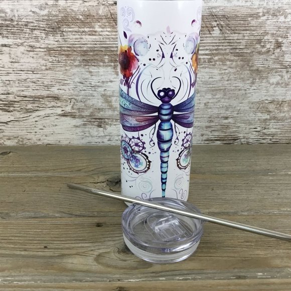 Dragon Fly 20 oz Skinny Tumbler - Picture 5 of 5